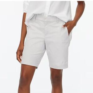 J. crew Factory Al569 9" Frankie Bermuda Shorts Gray Chino NWT size 0